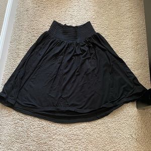 Uniqlo black knit skirt small